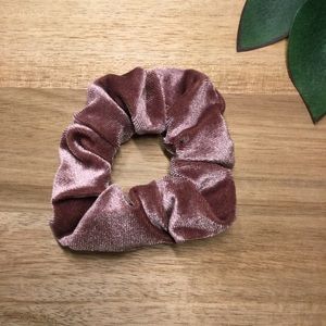 4/$20 New Velvet Scrunchy - Mauve